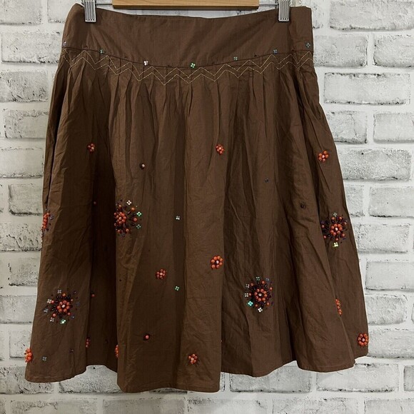 Persaman New York A-Line‎ Brown Skirt Size 8 - Picture 2 of 11